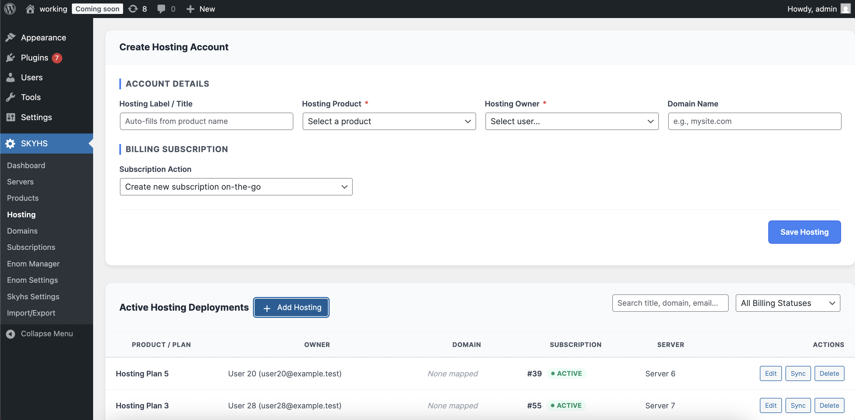 **Import Tool:** Seamlessly migrate data from another SkyHS installation using the import utility.