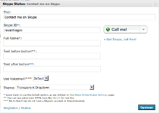 Set your basic fall-back and advanced options on the Skype options page.