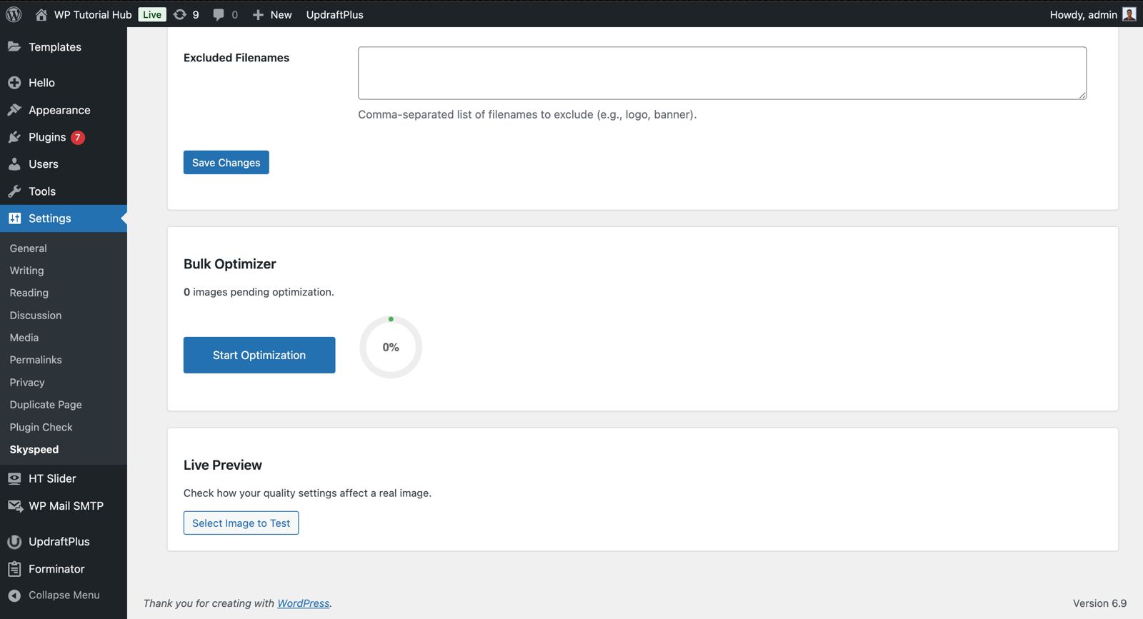 **Bulk Optimizer** - Optimize your existing library with a visual progress indicator.
