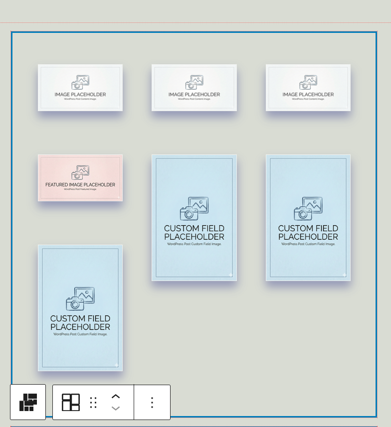 Static image settings for Masonry View