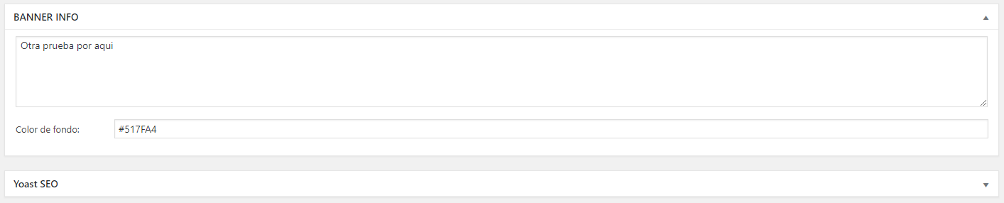 Create Banners on the plugin