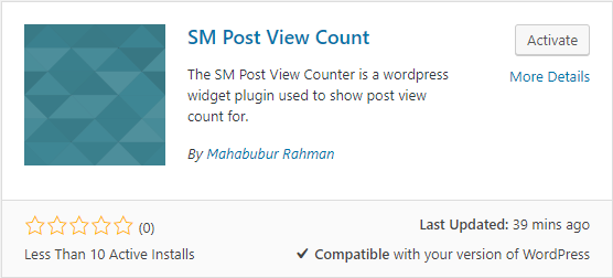 Plugin on wordpress plugins