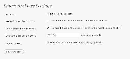 The Settings Page