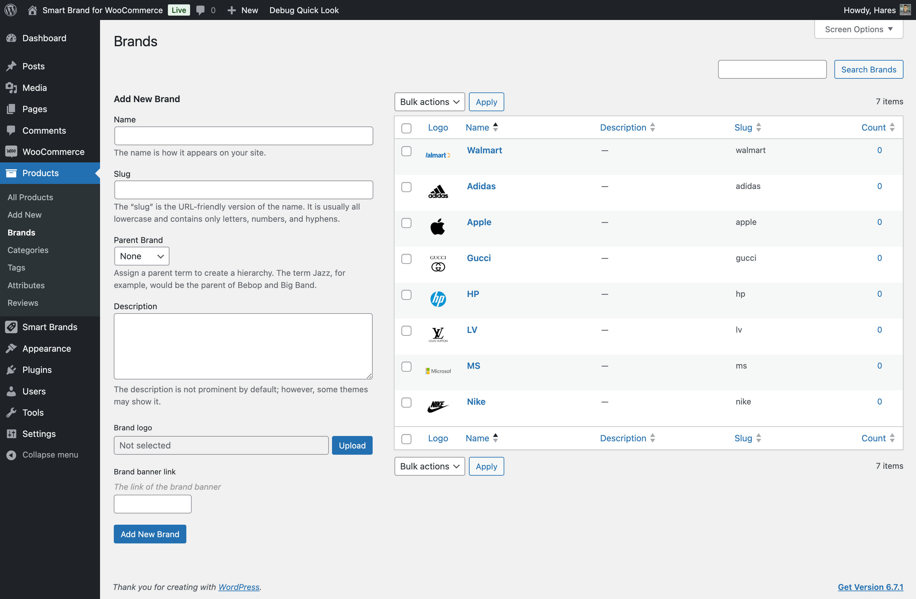 Create Brand Carousel