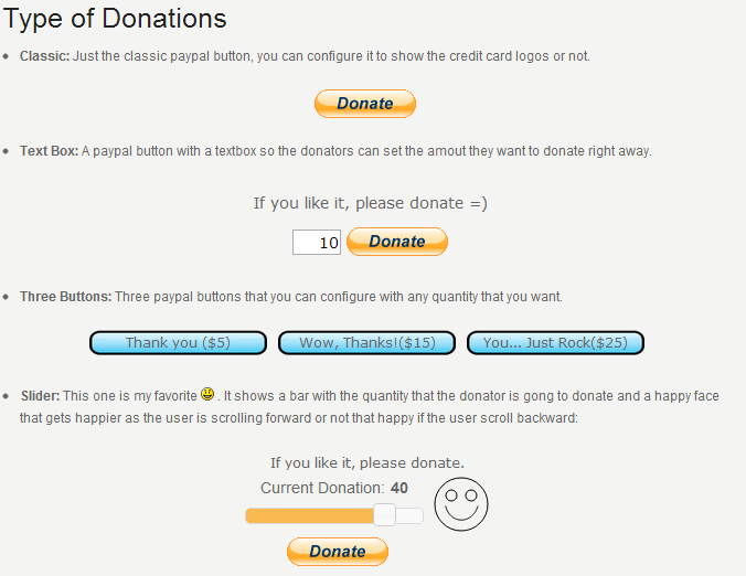 Example of a donation progress indicators (Pro feature)