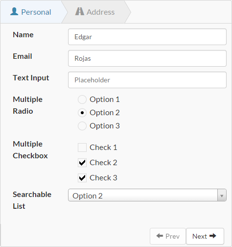 Example of the same form seen in an iphone