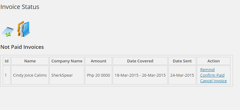 Invoice Status