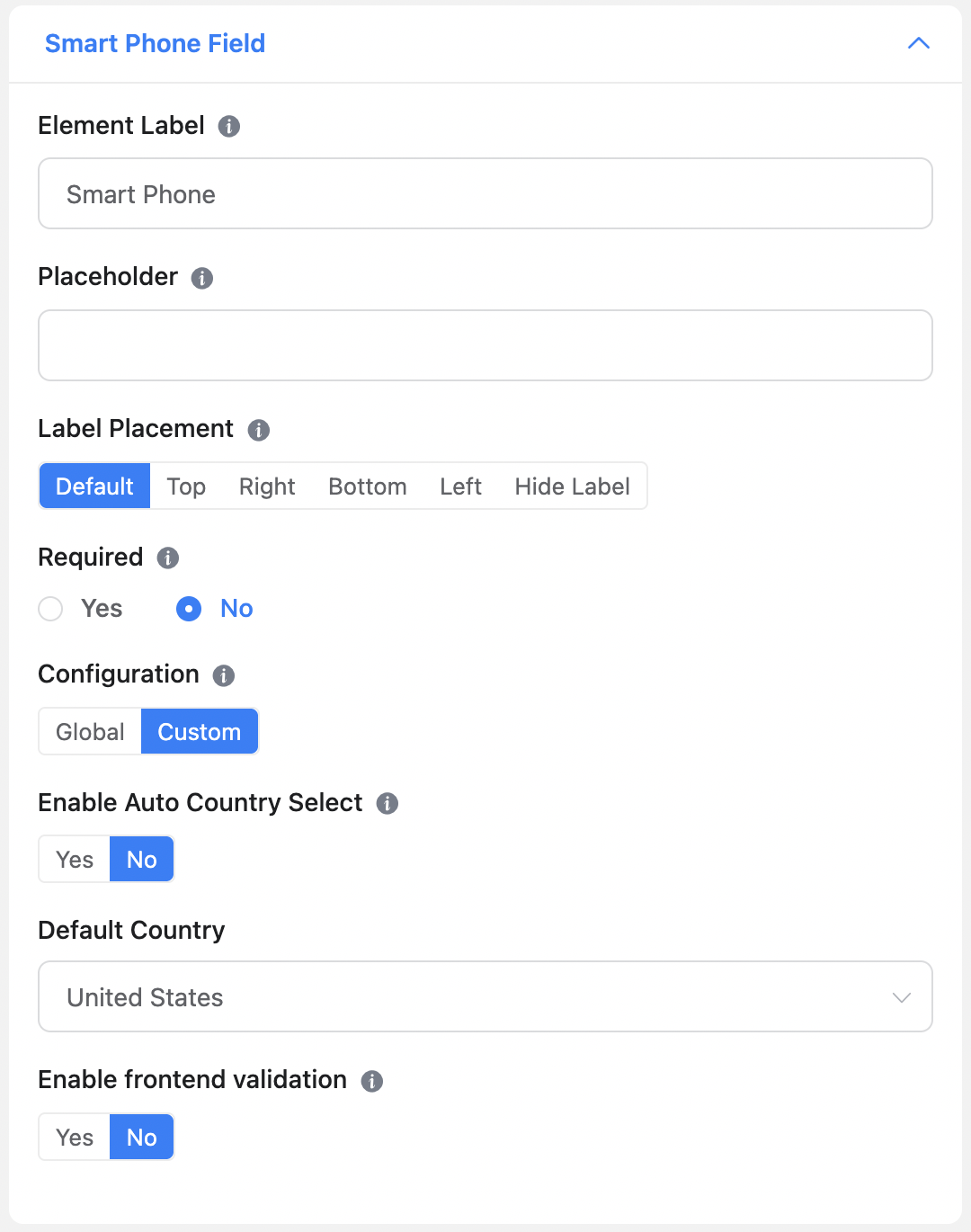 Settings on Fluent Forms