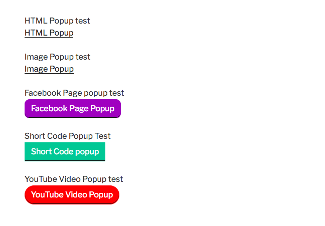 New Popup - HTML