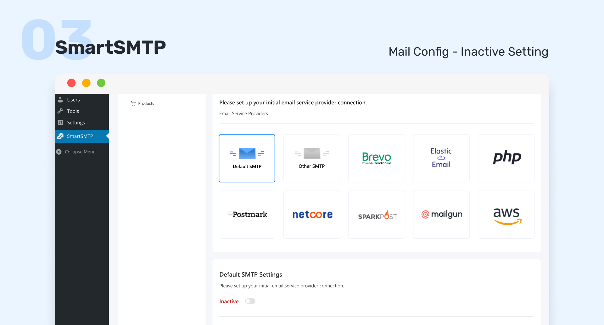 Test email functionality