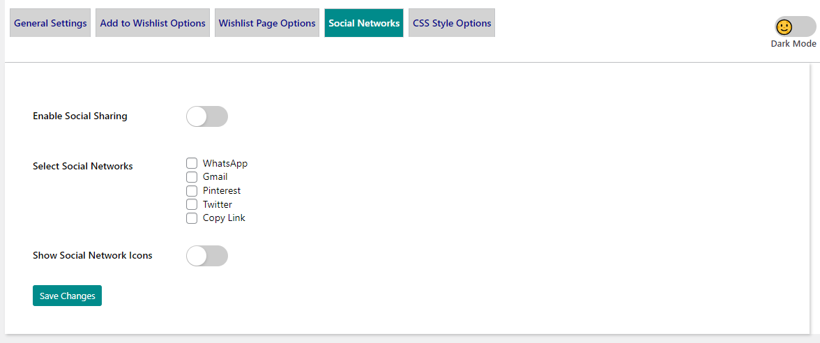 CSS Style Settings