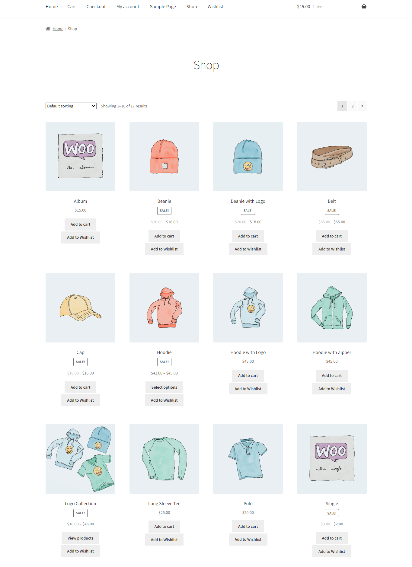 Frontend Product Page