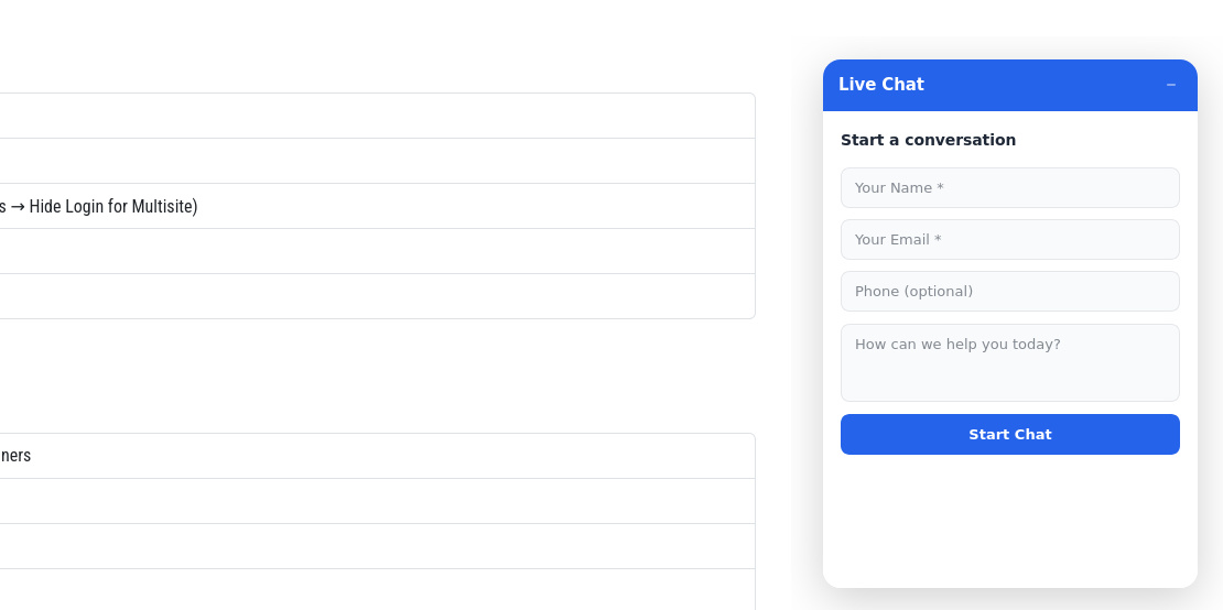 Chat Queue — live queue with customer details and wait times