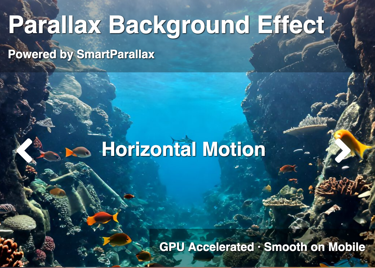 Horizontal Motion (parallax-x)