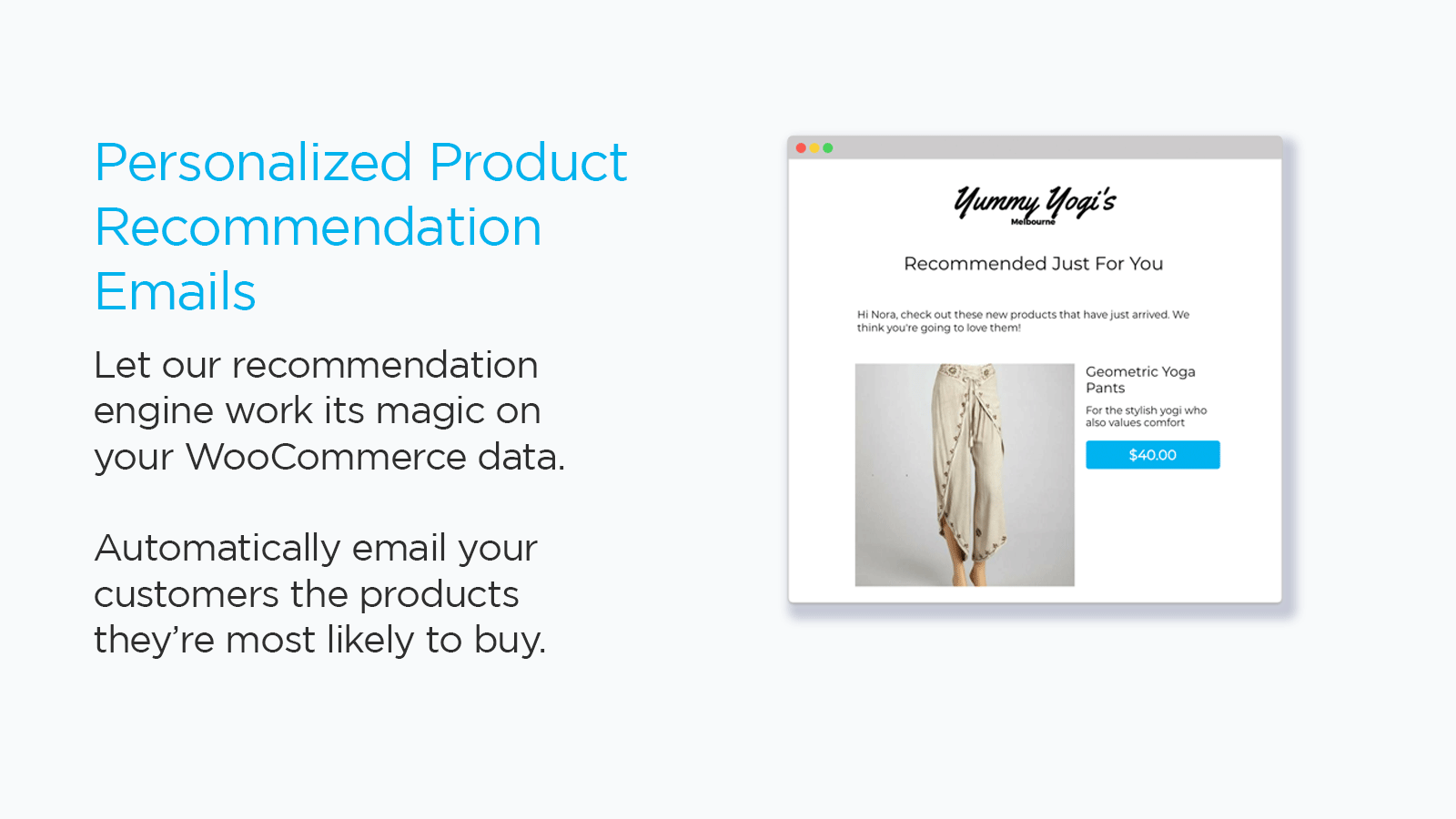 Personalized Product Recommendation Emails