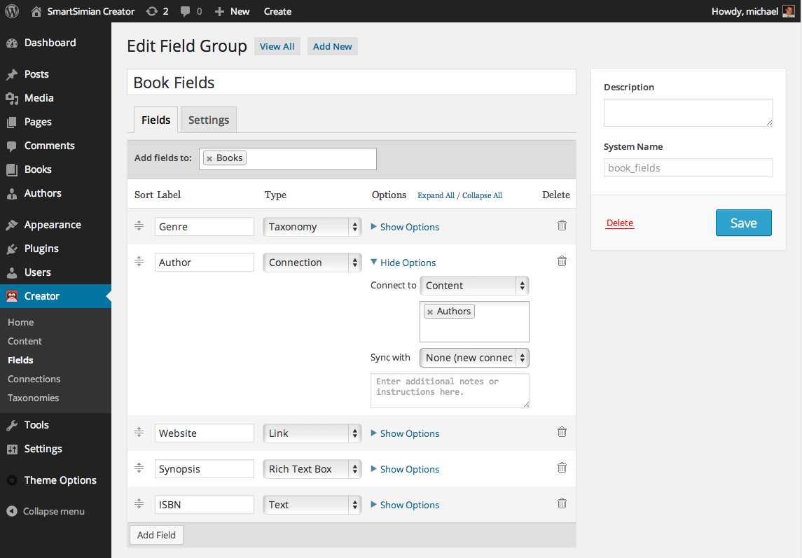 Adding fields