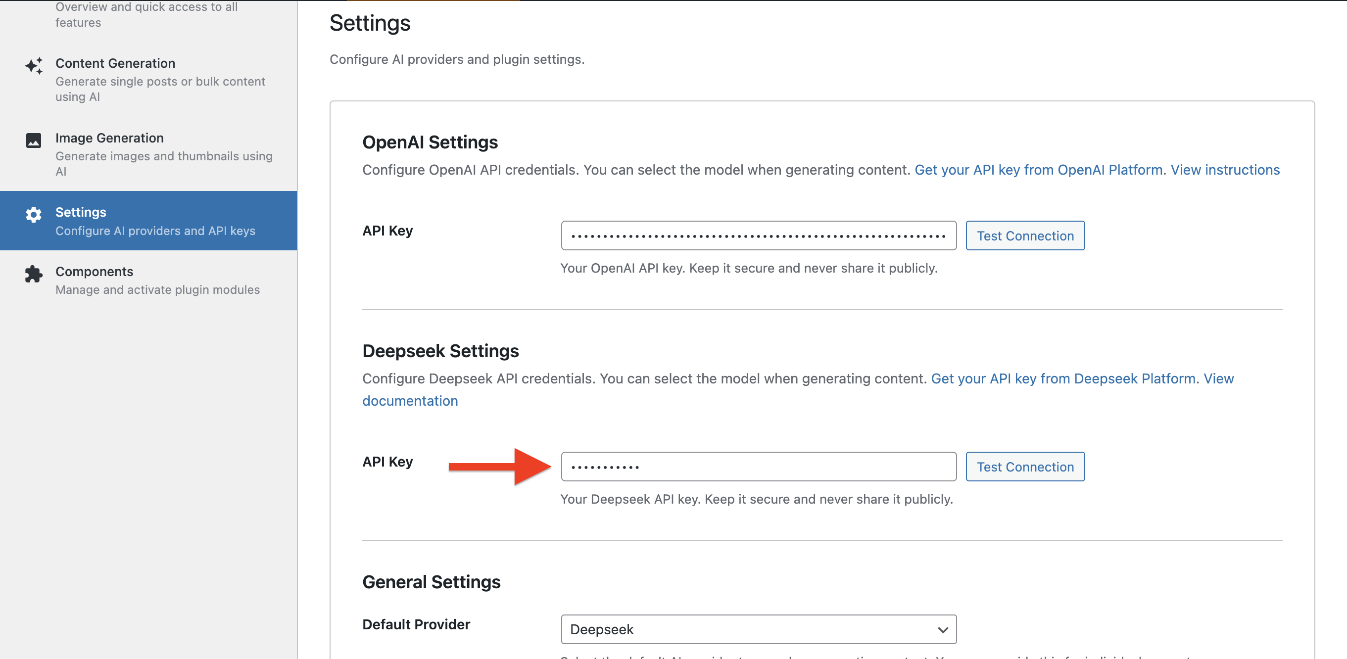 Magic Wand button in block toolbar