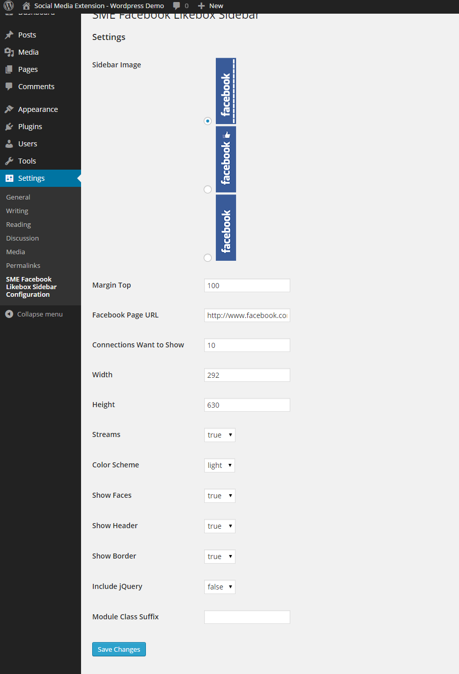 Plugin Settings