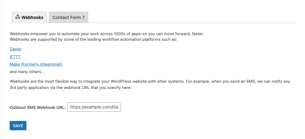 Webhooks allow you to integrate with 1000s of other apps