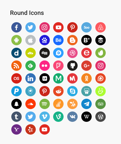 Rounded Icons Style