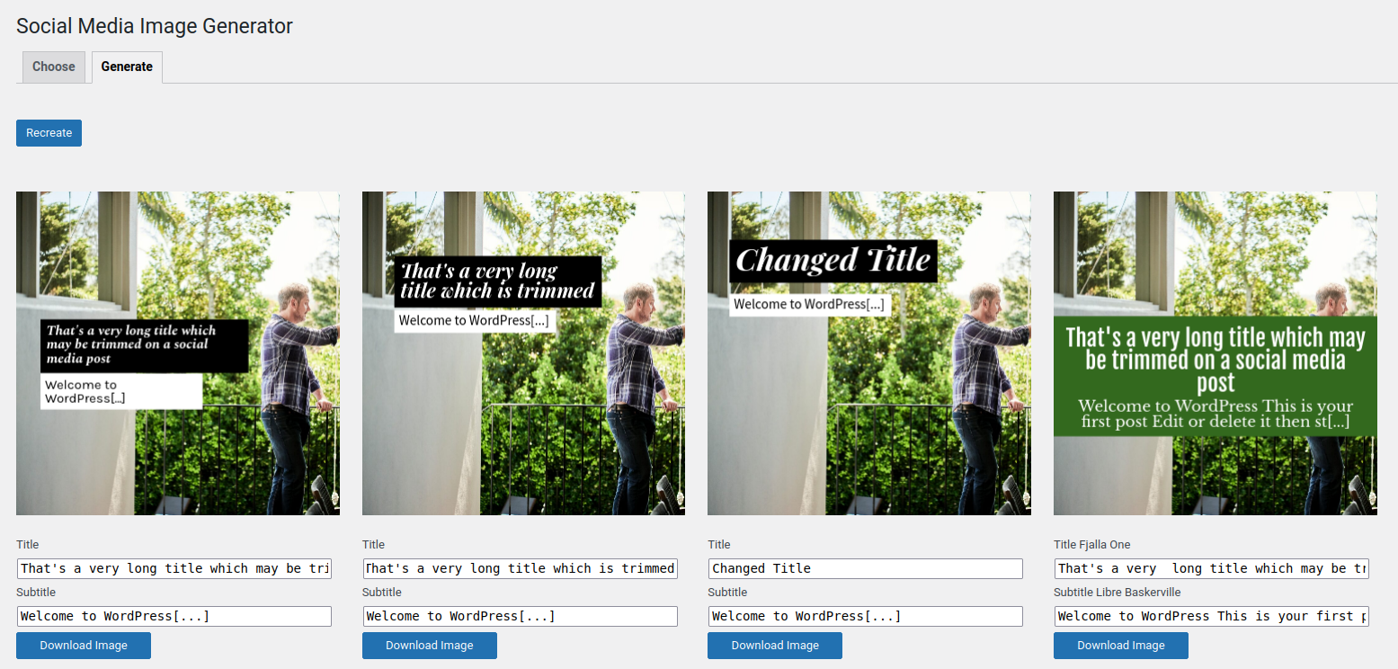Generating some unique social media images.