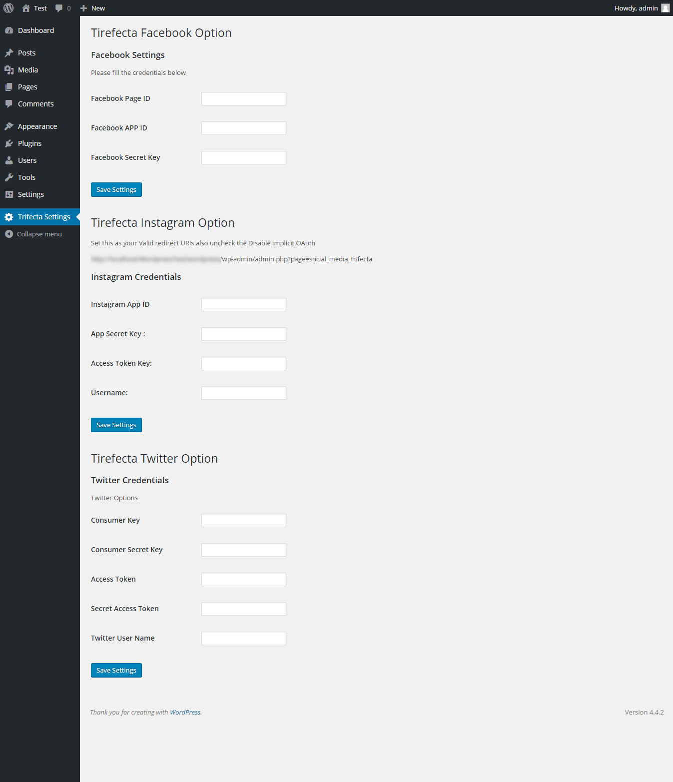 Admin Setting