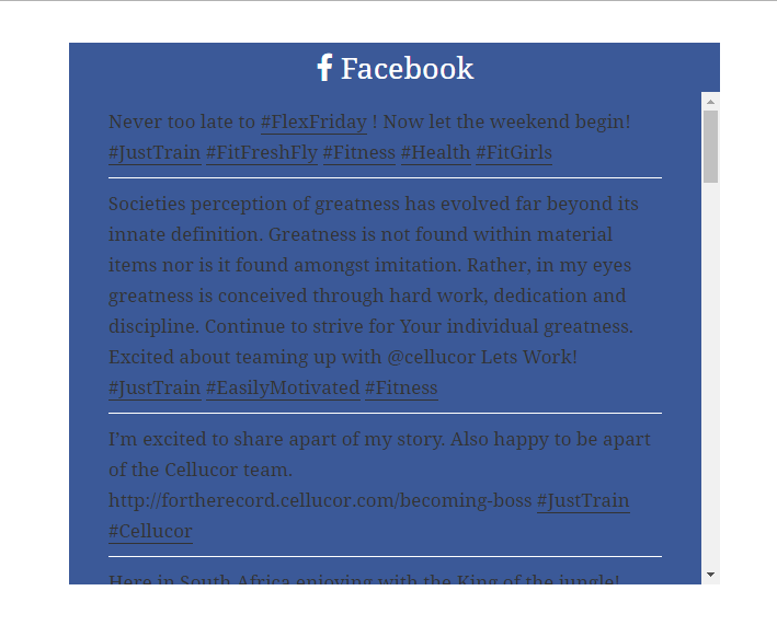 Facebook Default Template