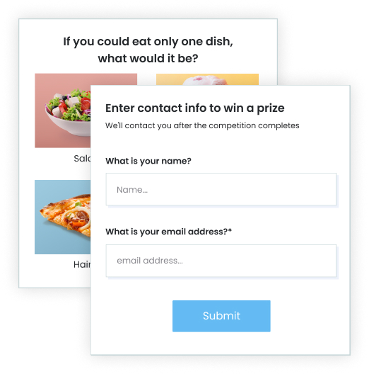 Quiz layouts