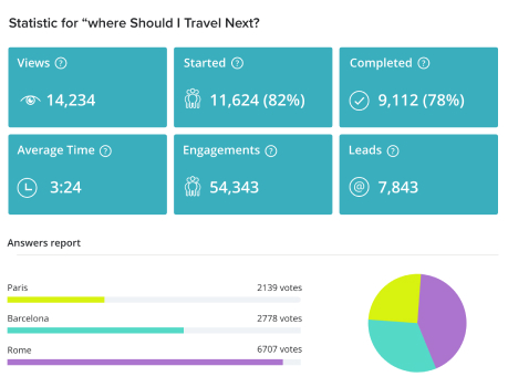Poll for boosting engagement example