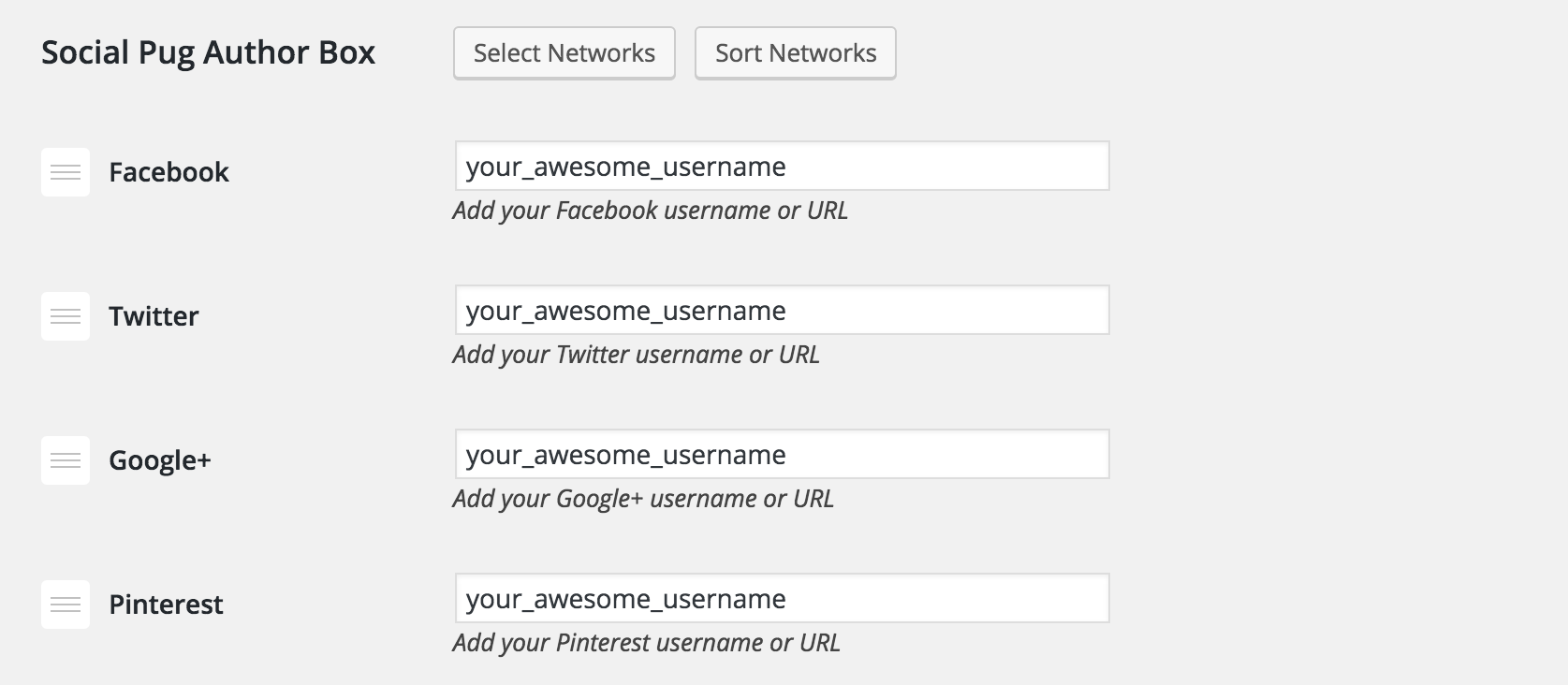 Sorting the Social Profiles