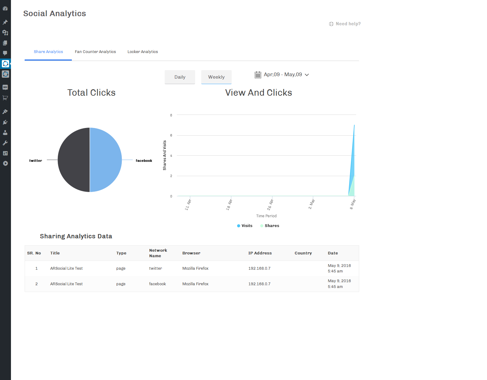 ARSocial - Social Analytics