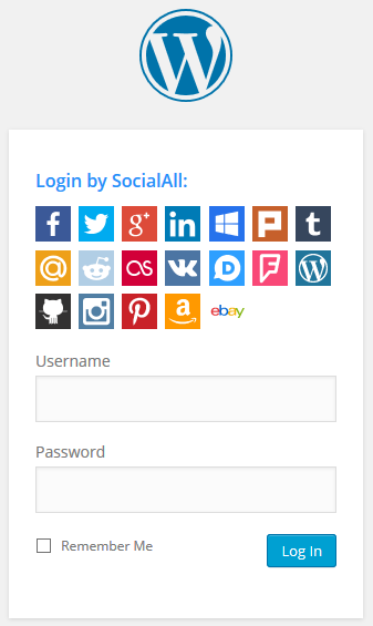Frontend - Display Social Login in Login Page