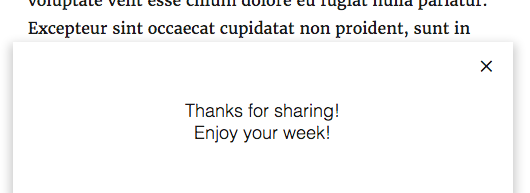 They do and *POOF!*, ads are gone for 1 week.