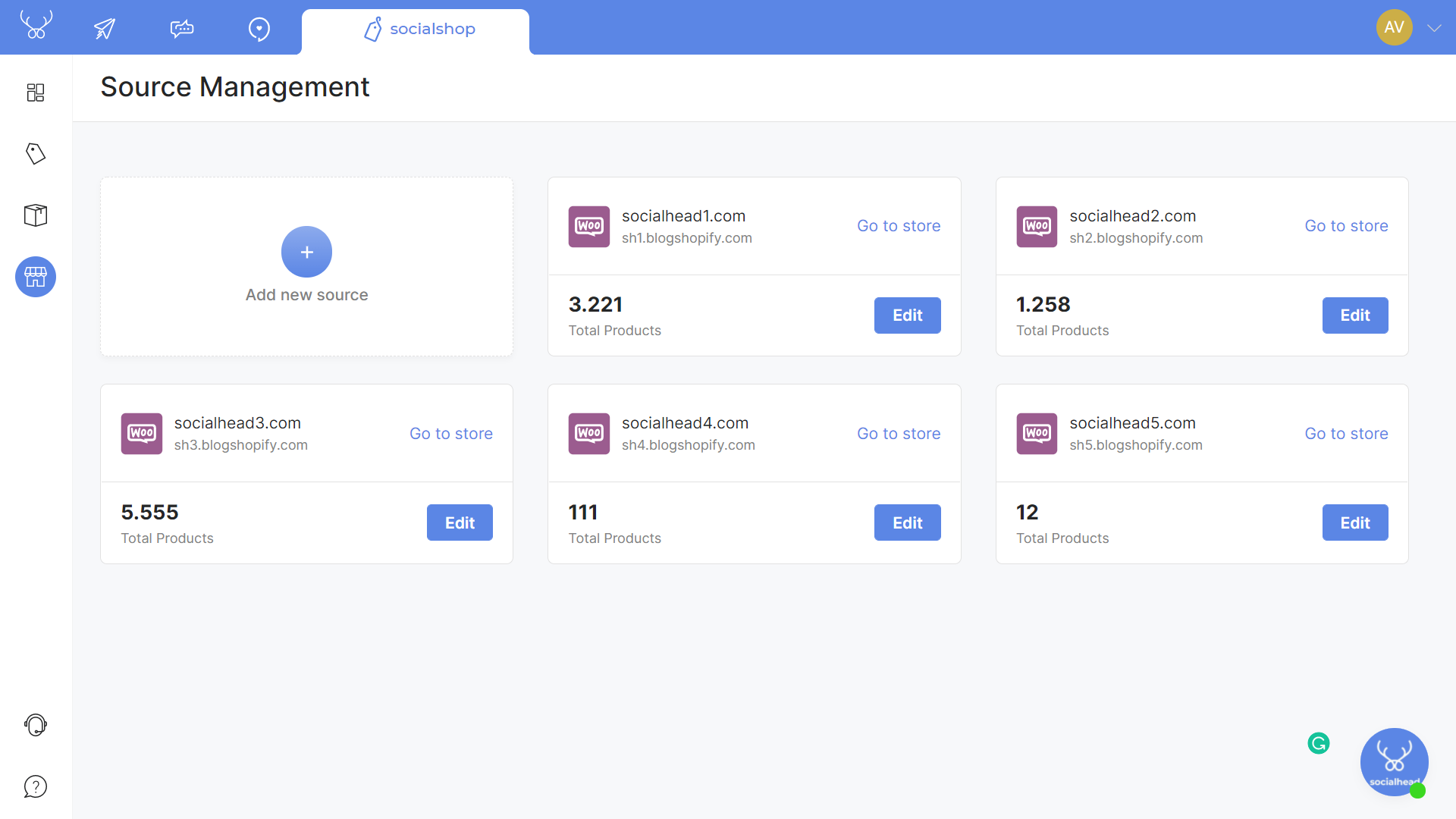 Enable and manage multiple stores in one place