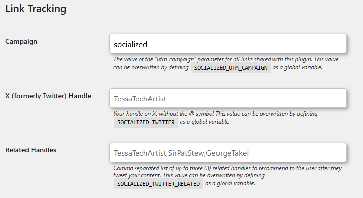 An example of the social media sharing buttons being displayed horizontally across the top of the post content.