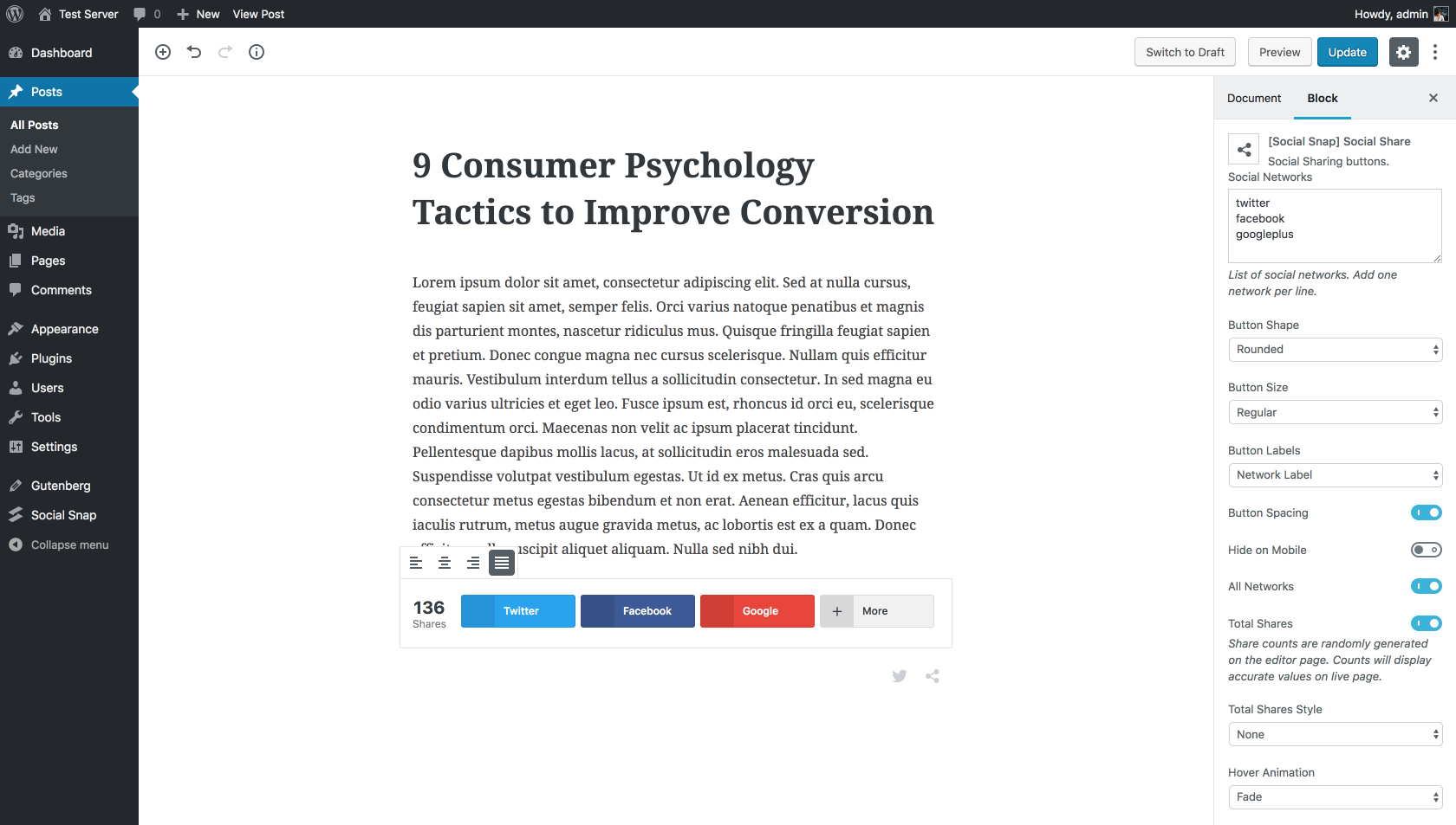 Inline Buttons - example 3