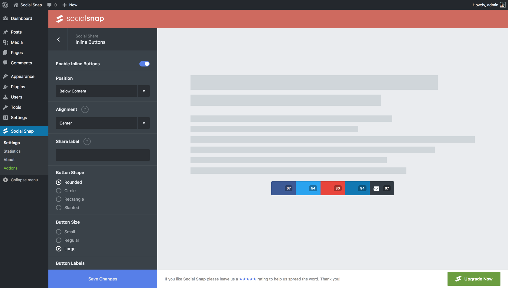 Social Snap Click to Tweet as Gutenberg Block
