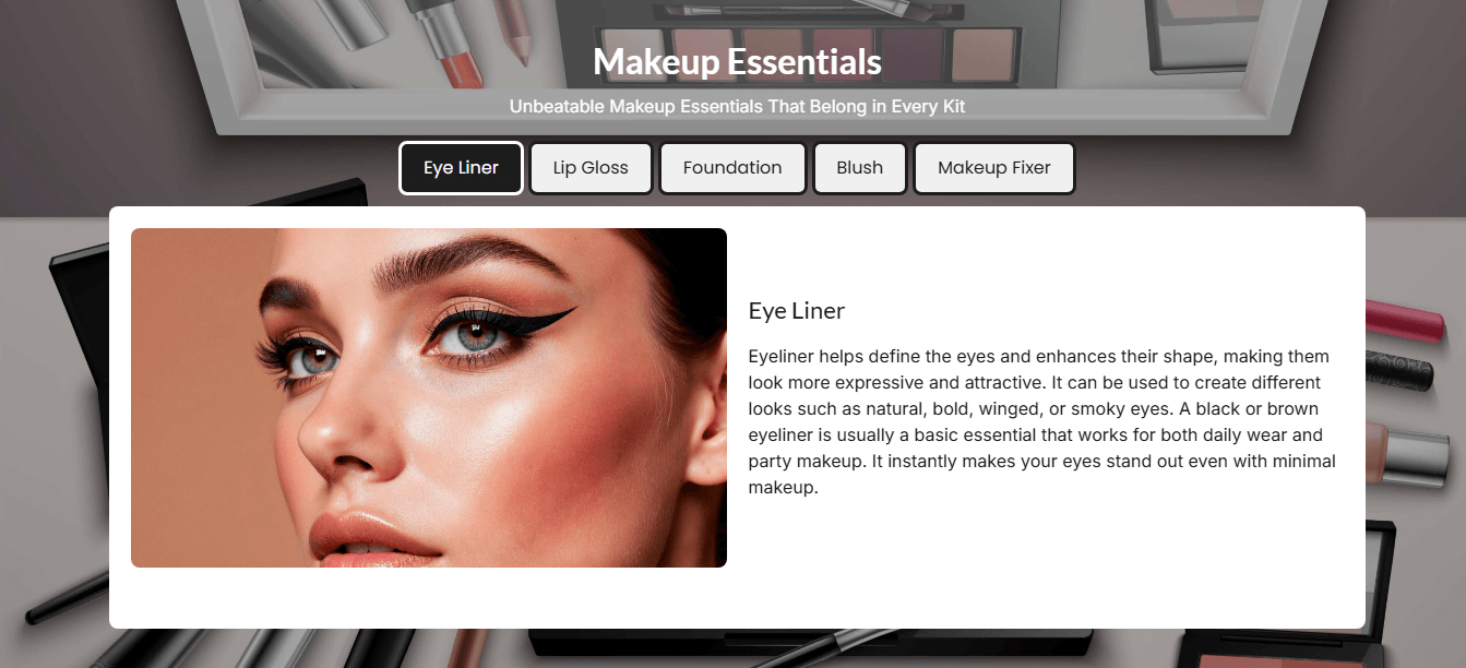 Image Accordion widget