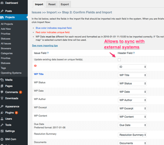 Fully customizable Issue Entry form can be added in a page using a shortcode