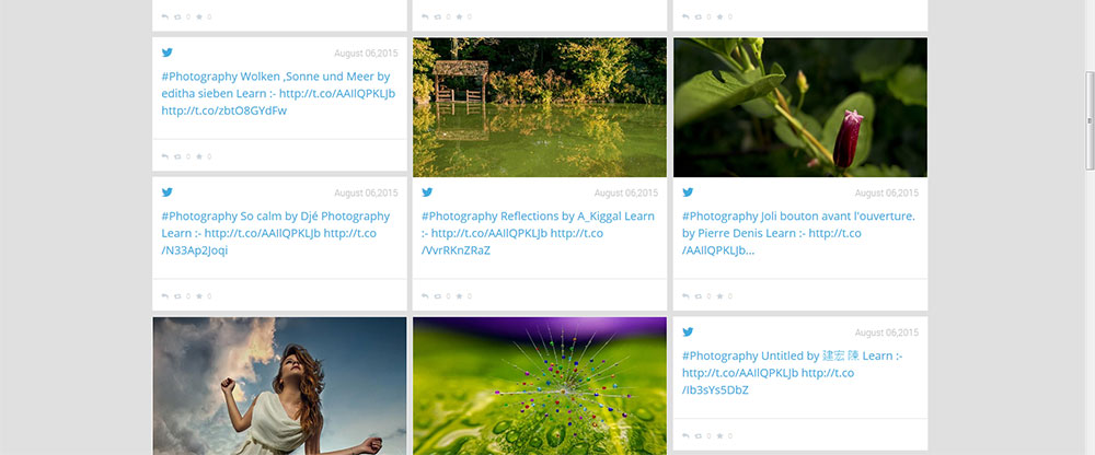 Tweets from Twitter profile / list or hashtag showing on a website