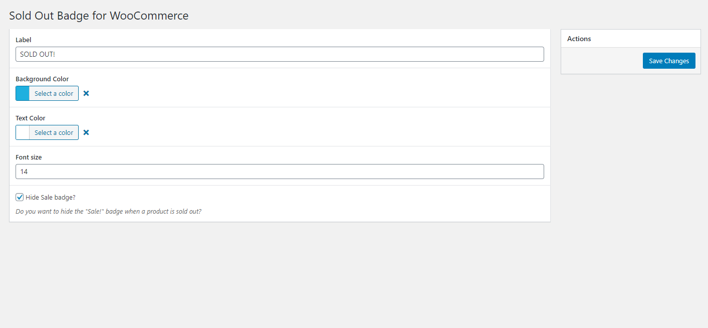 Admin settings