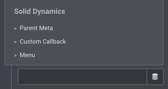 The various Dynamic Tag options