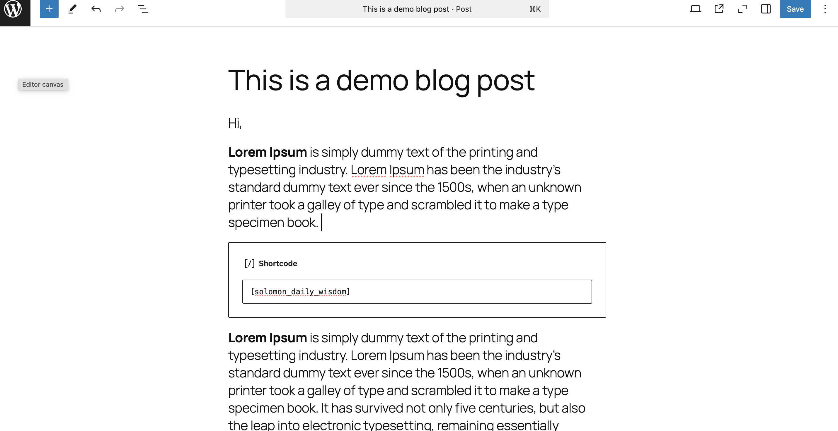Use the shortcode to insert the verse anywhere on your site.