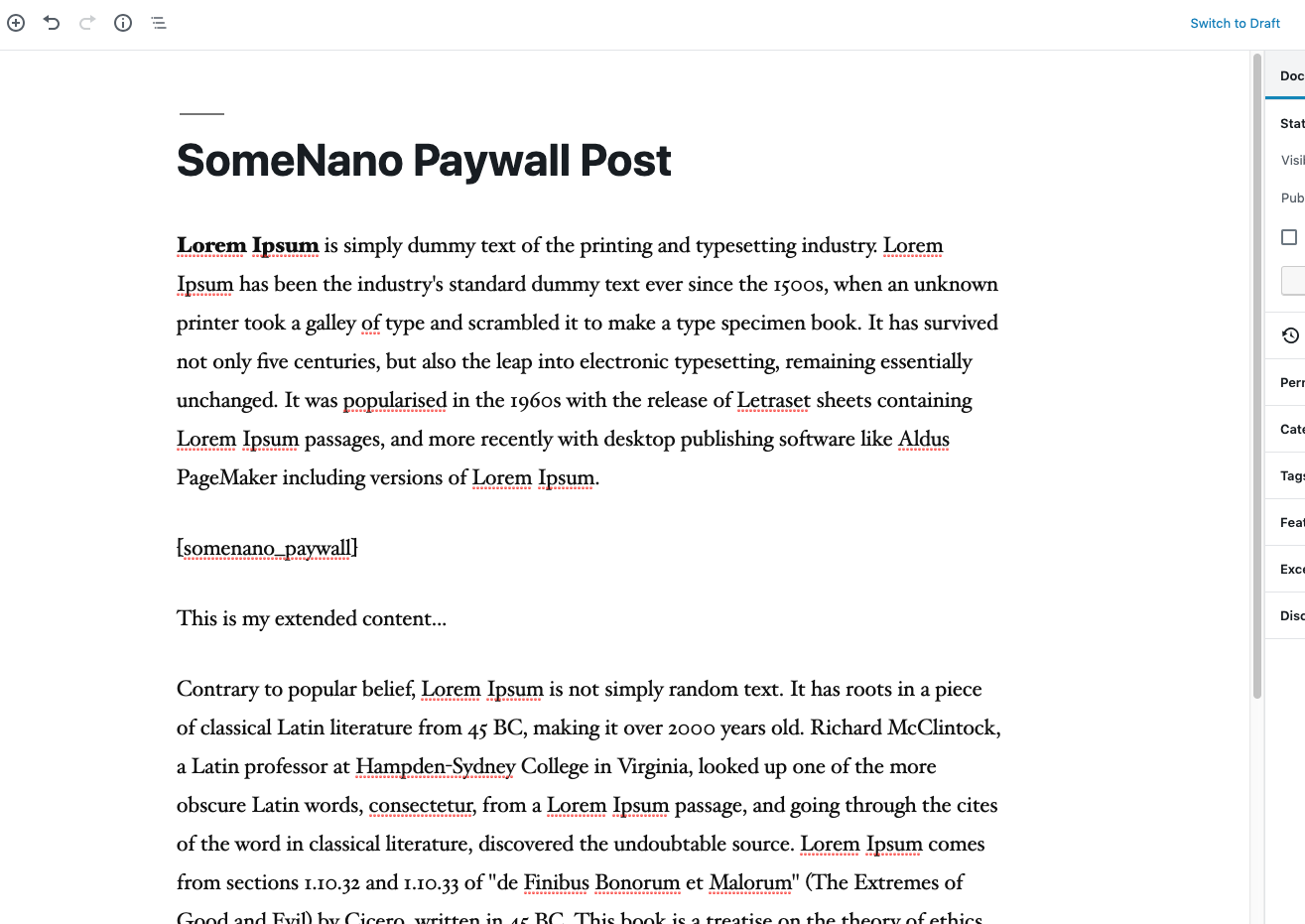 A simple shortcode is added to a post or page.  Attributes can be customized in the shortcode to override the defaults.