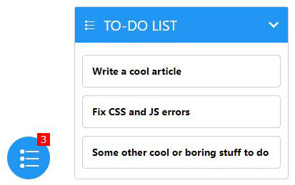 The website list, in its collapsed (left) and expanded (right) forms