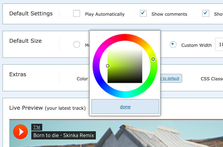 Color Customisation