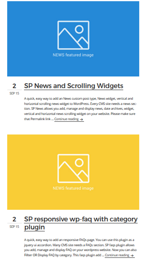 Display News with List view