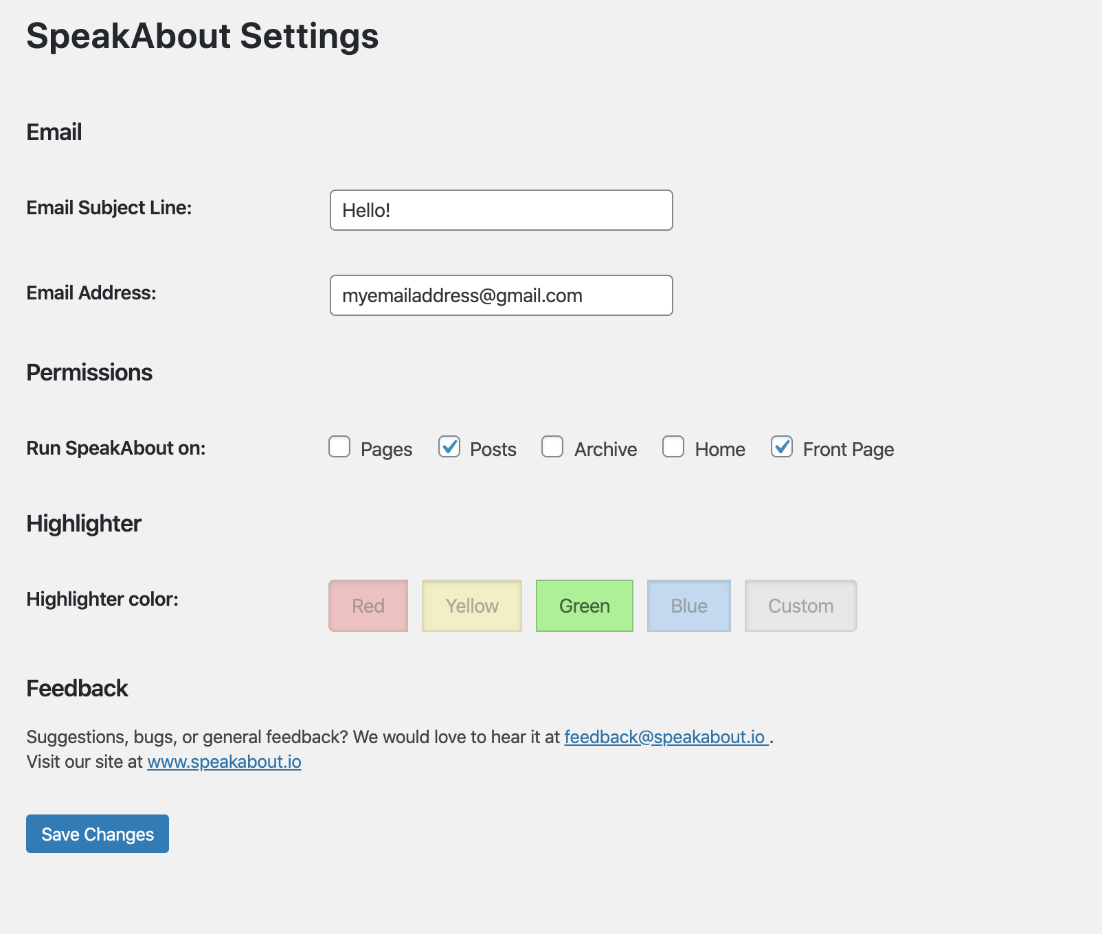 Users leave comments on a page