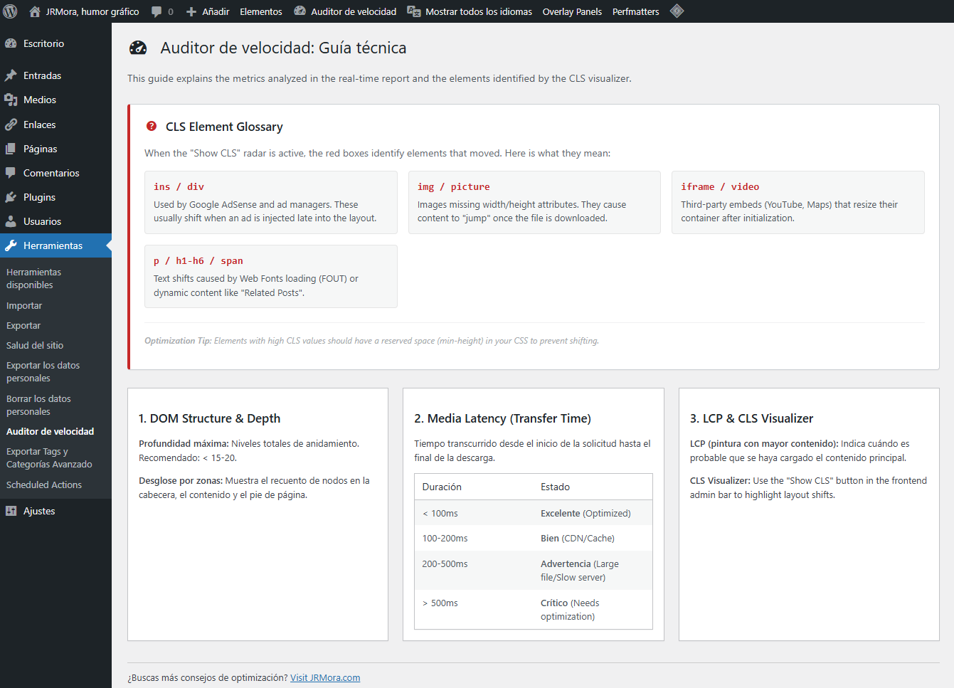 New technical glossary and knowledge base page under the Tools menu.