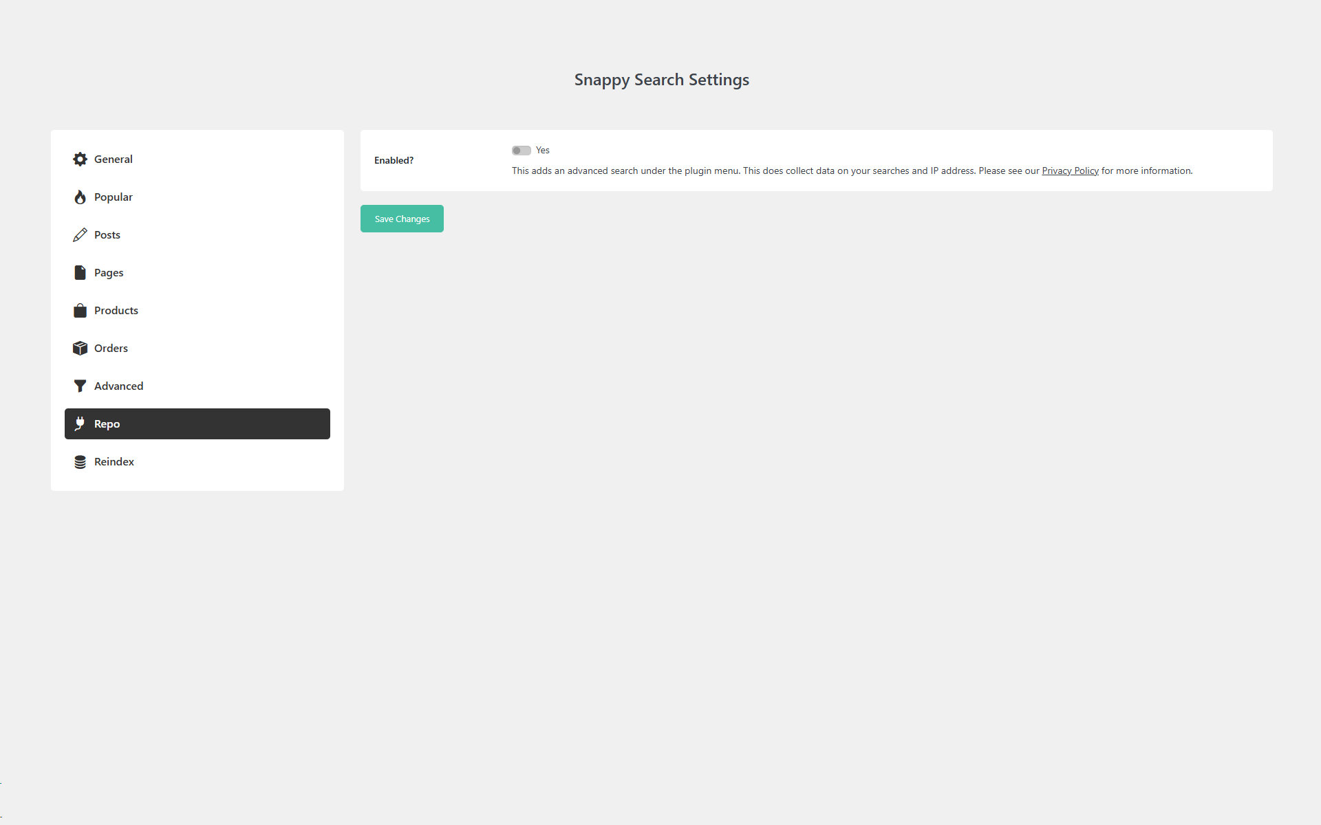 Repo Settings